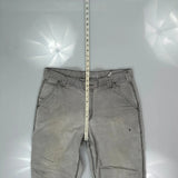 Carhartt Carpenter Trousers - 35W 32L Grey Cotton Blend