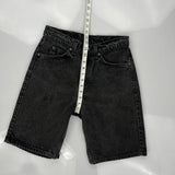 Levis Denim Shorts - 28W UK 10 Black Cotton