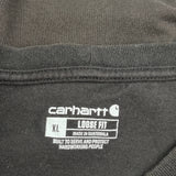 Carhartt Spellout Long Sleeve T-Shirt - XL Black Cotton