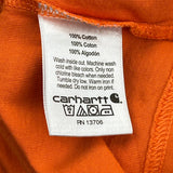 Age 8-10 Carhartt Spellout Hoodie - Small Orange Cotton