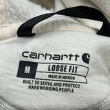 Carhartt Spellout Hoodie - Medium Cream Cotton