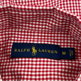 Ralph Lauren Checked Shirt - Medium Red Cotton
