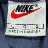 Nike Track Pants - Large Navy Polyester