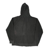 Skull And Roses Liquid Blue Graphic Hoodie - Large Black Cotton Blend