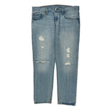 Levis 501 Jeans - 34W 32L Light Wash Cotton