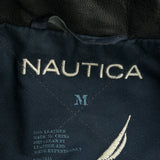 Nautica Leather Jacket - Medium Black Leather