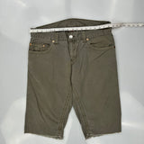 True Religion Shorts - 36W 11L Gray Cotton