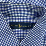 Ralph Lauren Checked Shirt - Large Blue Cotton