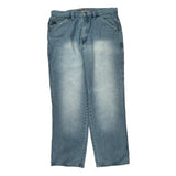 Unbranded Wide Leg Carpenter Jeans - 36W 31L Light Wash Cotton