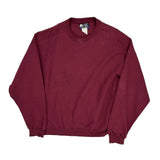 Heavyweight Starter Sweatshirt - XL Burgundy Cotton Blend