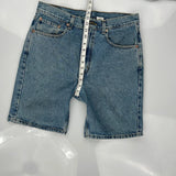 Levis Denim Shorts - 33W 9L Blue Denim