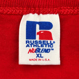 Made In USA Single Stitch Family Reunion Russell Athletic Graphic T-Shirt - XL Red Cotton Blend