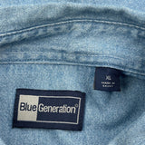Blue Generation Denim Shirt - XL Blue Denim