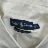Blake Ralph Lauren Shirt - Large White Cotton