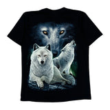 Glow In The Dark Rock Eagle Single Stitch T-Shirt - Large Black Cotton