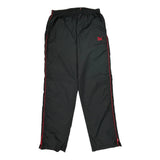 Red Accents Puma Track Pants - XL Black Nylon