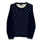 Tommy Hilfiger Polka Dot Jumper - Medium Navy Cotton