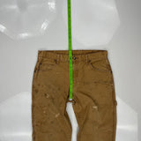 Carhartt Carpenter Trousers - 32W 30L Brown Cotton