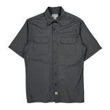 Carhartt Short Sleeve Shirt - Medium Grey Polyester Blend