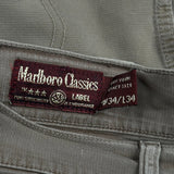 Marlboro Classics Chinos - 34W 34L Brown Cotton