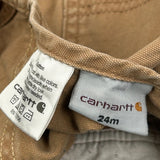 Age 24 Months Carhartt Overalls - 3XS Brown Cotton