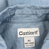 Carhartt Short Sleeve Shirt - XL Blue Cotton