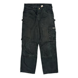 Dakota Grizzly Cargo Trousers - 32W 32L Black Cotton