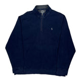 Polo By Ralph Lauren 1/4 Zip - 2XL Navy Cotton
