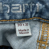 Carhartt Jeans - 30W 32L Blue Denim