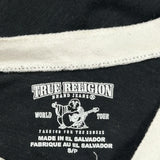 True Religion Contrast Stitch T-Shirt - Small White Cotton
