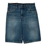 569 Levis Denim Shorts - 30W 12L Blue Denim