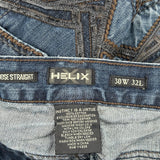 Helix Jeans - 32W 32L Dark Wash Cotton