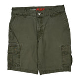 Dickies Cargo Shorts - 34W 10L Green Cotton Blend