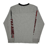 Polo By Ralph Lauren Spellout Long Sleeve T-Shirt - Large Gray Cotton