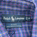 Blake Ralph Lauren Checked Shirt - Medium Purple Cotton