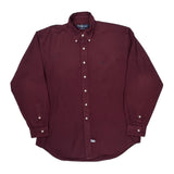 Ralph Lauren Shirt - Large Burgundy Cotton