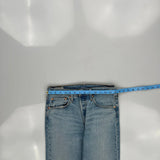 501 Levis Skinny Jeans - 28W US 4 Blue Cotton