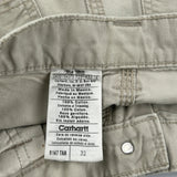 Carhartt Carpenter Shorts - 30W 9L Beige Cotton