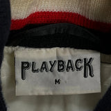 Playback Varsity Jacket - Medium Black Polyester