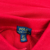 Age 3 Polo By Ralph Lauren Polo Shirt - 2XS Red Cotton