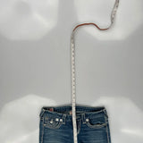 True Religion Boot Cut Jeans - 30W US 4 Blue Cotton