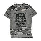Ecko Unltd Camo T-Shirt - Medium Gray Cotton