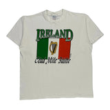 Single Stitch Ireland Unbranded Graphic T-Shirt - 2XL White Cotton