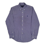 Ralph Lauren Checked Shirt - Medium Blue Cotton