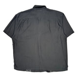 Tommy Bahama Tall Hawaiian Shirt - XL Black Silk