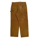 Carhartt Double Knee Carpenter Pants - 32W 29L Brown Cotton