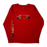 Age 10 Oakley Long Sleeve T-Shirt - Medium Red Cotton