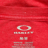 Oakley T-Shirt - Medium Red Cotton
