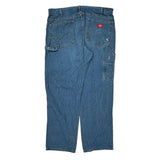 Dickies Double Knee Carpenter Jeans - 36W 31L Blue Cotton