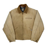 1989 Made In USA Carhartt Jacket - Large Beige Cotton